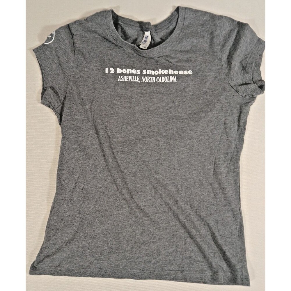 12 Bones Smokehouse Asheville NC "Tender Butts & Sweet Racks" Women's Shirt-SZ L